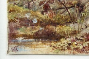 William Stephen Colman R.W.S. Watercolor painting.