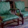 Timeless Style. A fine pair of Geo 111 style Gainsborough chairs.