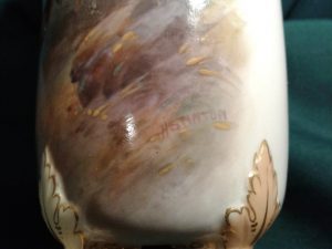 Worcester vase Highland cattle, Harry Stinton