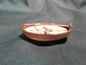 Worcester gold mounted fallen fruits brooch, by Richard Sebright