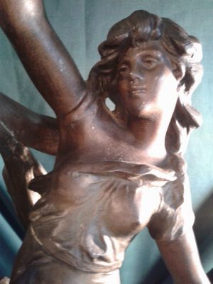 Spelter figure group