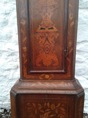 18th c Georgian Marquetry Automaton longcase clock