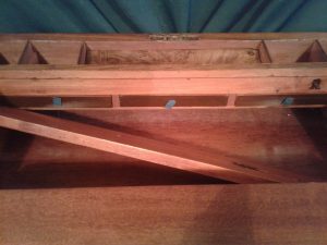 Victorian large Walnut lap desk