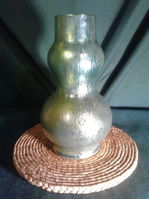 Loetz papillion creta double gourd vase.