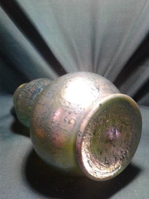 Loetz papillion creta double gourd vase.