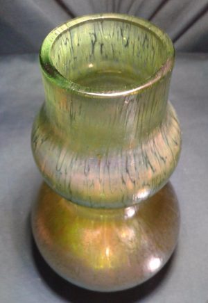Loetz papillion creta double gourd vase.