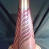 Large Bohemian iridescent glass vase circa mid 20th century. Perfect condition  Size; 11.25" 