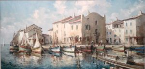 Jeon Bonneric French Impressionist Oil on Canvas