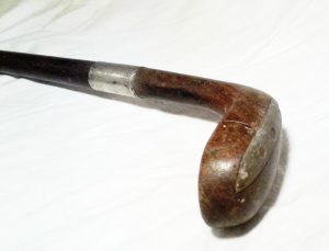 Rare Victorian hickory golf club walking cane