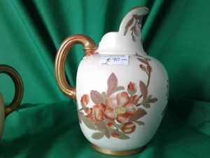 Large Worcester blush ivory jug