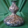Rare Loetz squat double gourd oil spot vase. Circa 1900s