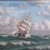 V Dybdal huge Oil on Canvas (19th century)