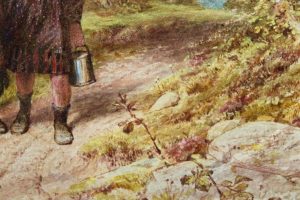 William Stephen Colman R.W.S. Watercolor painting.