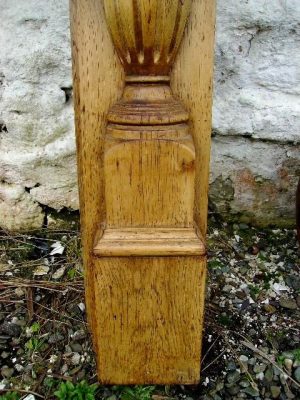Victorian carved pine fire surround