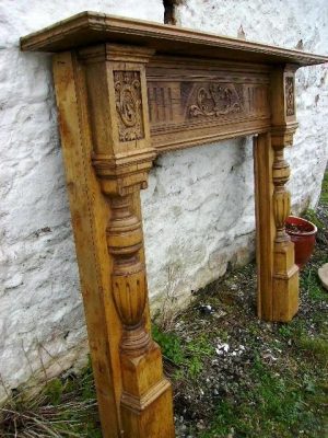 Victorian Carved Pine Fire Surround