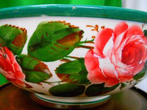 Rare Scottish Wemyss ware Ure and Basin