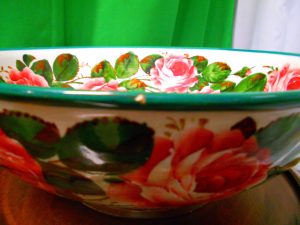 Rare Scottish Wemyss ware Ure and Basin