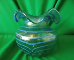 Loetz style Art Nouveau Glass vase