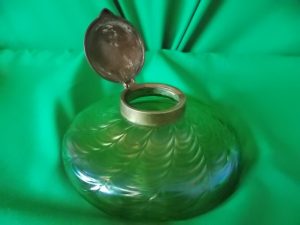 Loetz Iridescent desk top Ink well