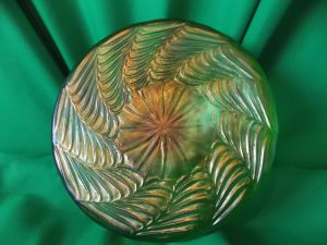 Loetz Iridescent desk top Ink well