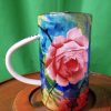 Scottish Wemyss tankard. Red roses.