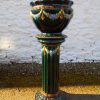 Victorian ceramic planter pedistal