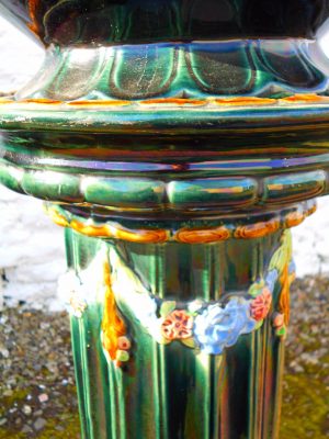 Victorian ceramic planter pedistal