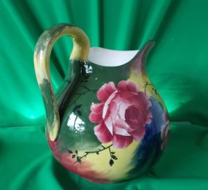Rare Scottish Wemyss ware Ure & Basin ( Jazzy Pattern )
