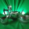 Solid silver three pc tea set