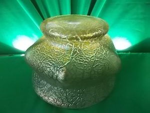 Loetz Papillion creta candia Fruit Bowl.
