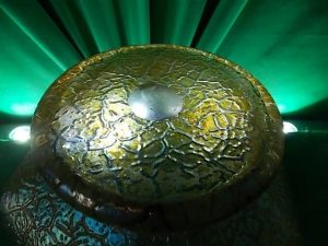 Loetz Papillion creta candia Fruit Bowl.