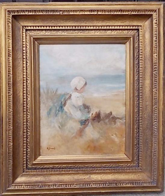 R Easton Stuart (1890-1940) Scottish Oil on Board