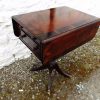 Small Georgian mahogany & rosewood pembroke table