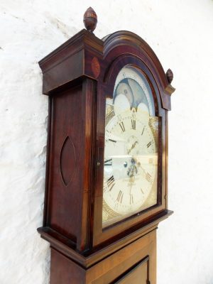 Regency period Mahogany Moon dial longcase Clock
