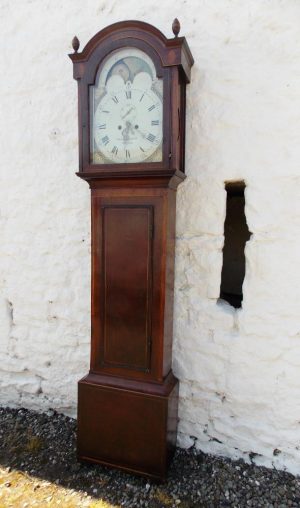 Regency period Mahogany Moon dial longcase Clock