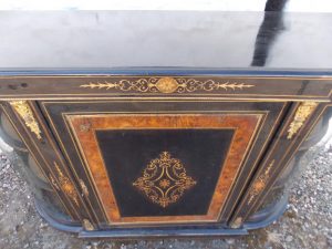 Victorian Ebonised Credenza cabinet