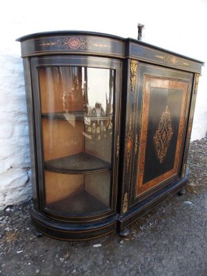 Victorian Ebonised Credenza cabinet