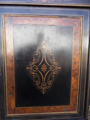 Victorian Ebonised Credenza cabinet