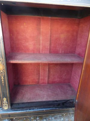 Victorian Ebonised Credenza cabinet