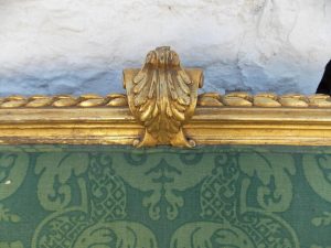 19th cent Oak cased mantle clock