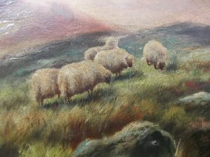 Pr Scottish highland cattle landscapes. Oils on Canvas