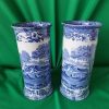 Pr Victorian Copeland Spode Cylinder vases