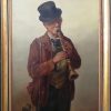 Continental School, Clarinet Player, Oil on Canvas