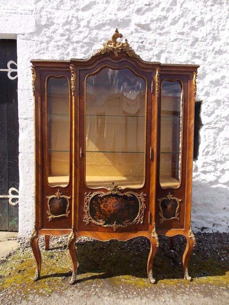 Vernis Martin French kingwood Vitrine