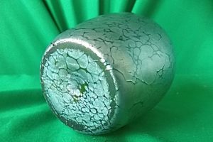 Loetz Papillion and creta oil slick vase