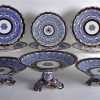 18th cent Worcester Royal Lilys 9 pieces