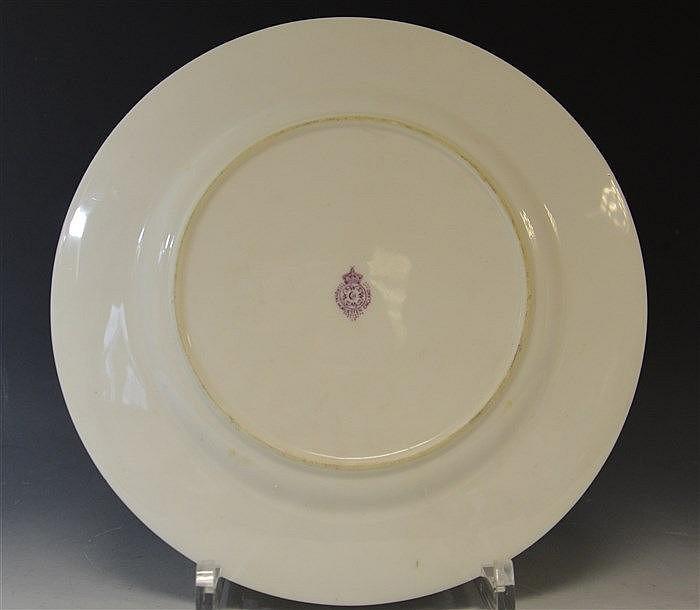 Royal Worcester plate, signed Harry Davis, Royal Worcester plate, signed Harry Davis,
