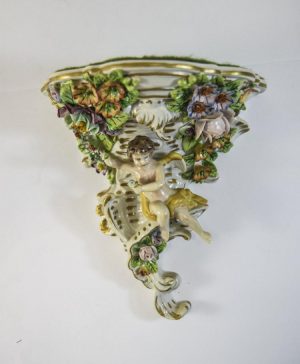 Sitzendorf porcelain wall bracket.