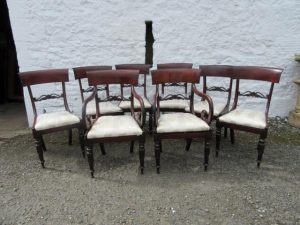 Set of eight Victorian dining chairs