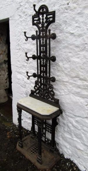 Victorian cast metal aesthetic hall stand